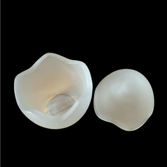 Elegant Frosted Glass Egg Decor (1-N) - Picture 3 of 5